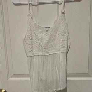 Love on a Hanger White Lace Camisole